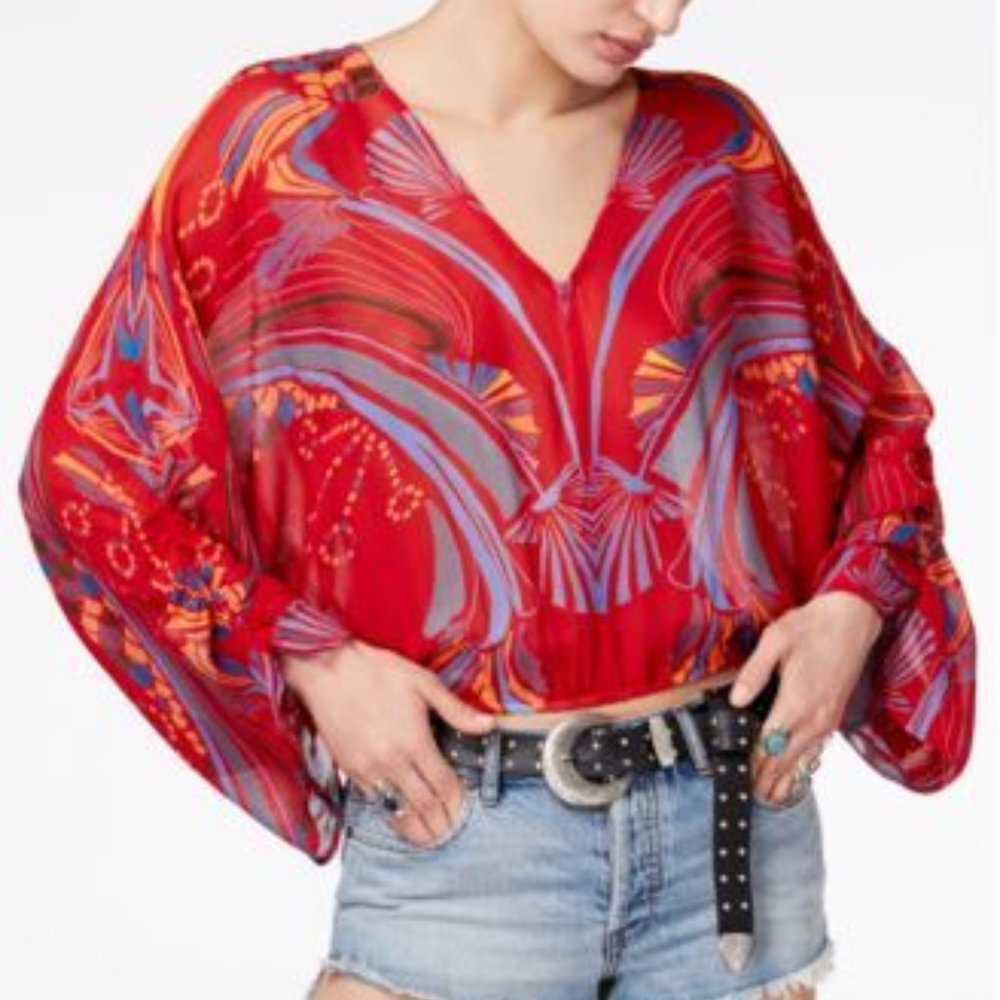 Free People Revolve Beneath The Sea Floral Top - M
